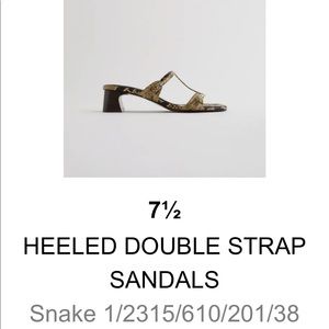 Zara New Never Worn Sandals